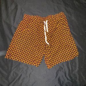 DIOP size small dragon scale, shorts with three pockets and drawstring